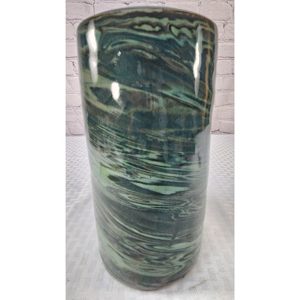 1920s Niloak Mission Swirl Art Pottery Vase Second Art Mark Old Restoration Exc.